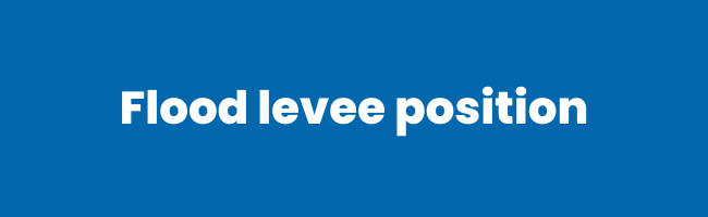 Flood levee position